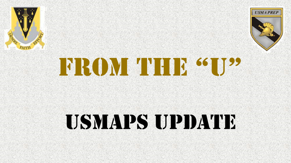 From the "U" - USMAPS Update