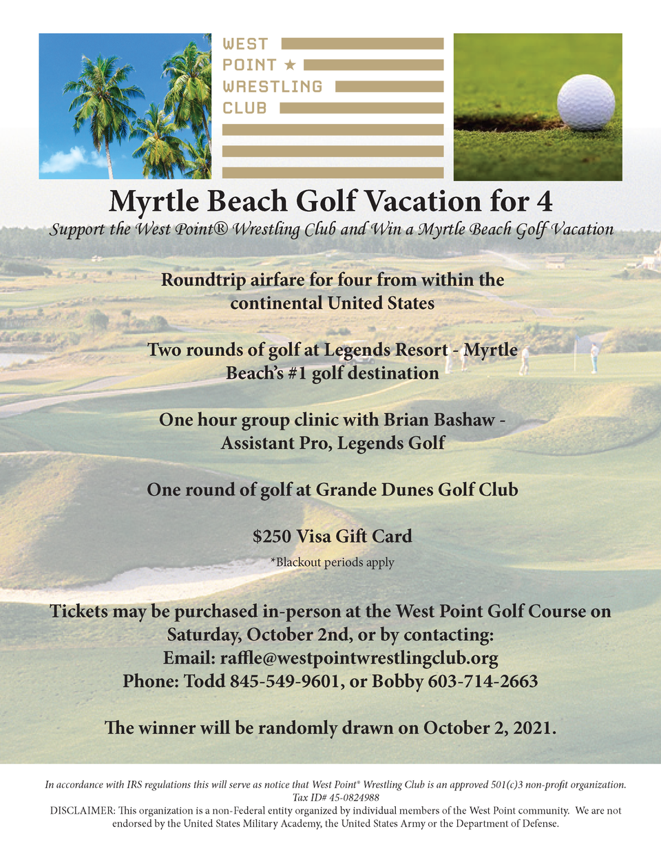 Myrtle Beach Golf Vacation for 4